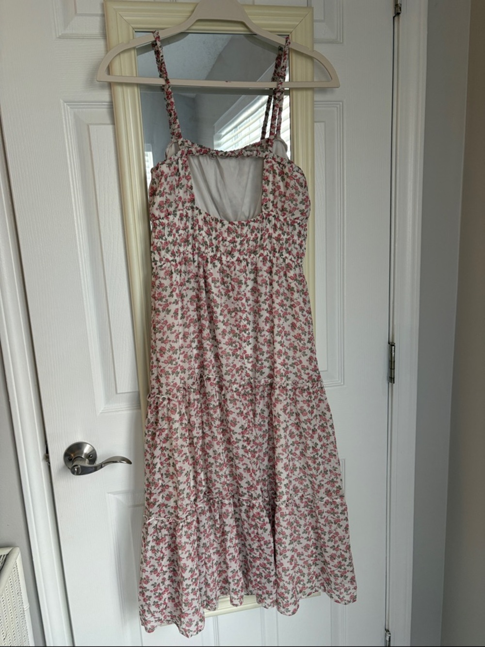 Trixxi Pink Floral Tiered Maxi Dress - Picture 3 of 9